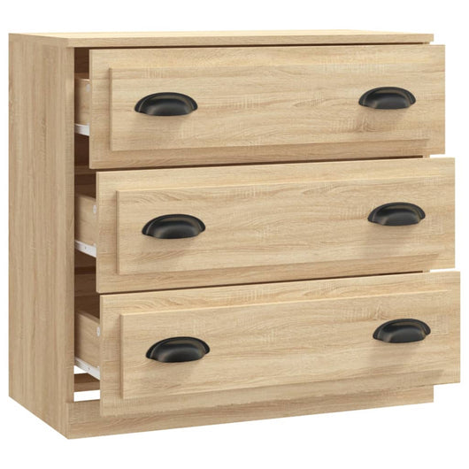 Credenza cassettiera mobile contenitore organizer cucina soggiorno salotto sonoma 70 x 355 x 675 cm legno ingegnerizzato marrone 02_0031700
