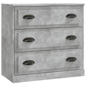 Credenza Grigio Cemento 70x35,5x67,5 cm in Legno Multistrato 816228