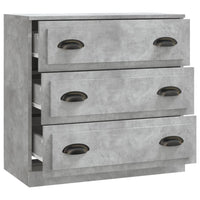 Credenza Grigio Cemento 70x35,5x67,5 cm in Legno Multistrato 816228