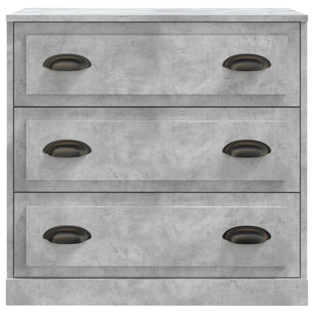 Credenza Grigio Cemento 70x35,5x67,5 cm in Legno Multistrato 816228