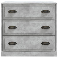 Credenza Grigio Cemento 70x35,5x67,5 cm in Legno Multistrato 816228
