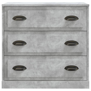 Credenza Grigio Cemento 70x35,5x67,5 cm in Legno Multistrato 816228