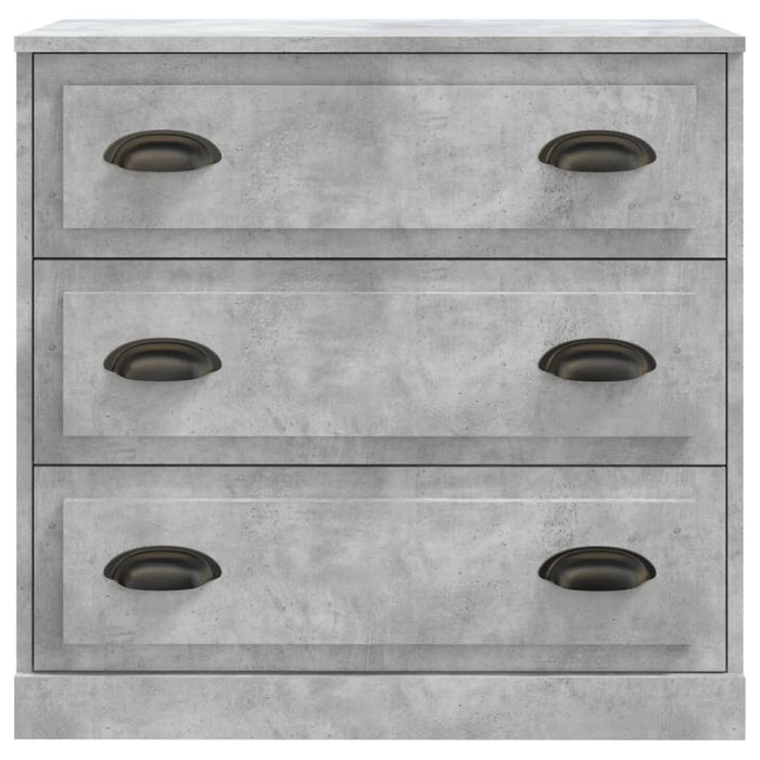 Credenza Grigio Cemento 70x35,5x67,5 cm in Legno Multistrato 816228