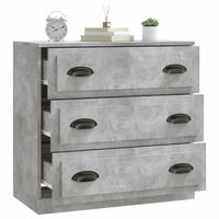 Credenza Grigio Cemento 70x35,5x67,5 cm in Legno Multistrato 816228