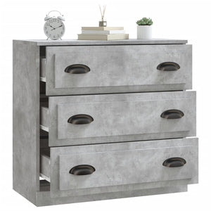 Credenza Grigio Cemento 70x35,5x67,5 cm in Legno Multistrato 816228
