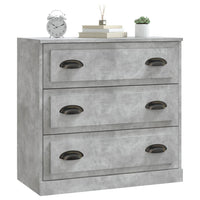 Credenza Grigio Cemento 70x35,5x67,5 cm in Legno Multistrato 816228