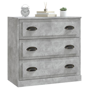 Credenza Grigio Cemento 70x35,5x67,5 cm in Legno Multistrato 816228