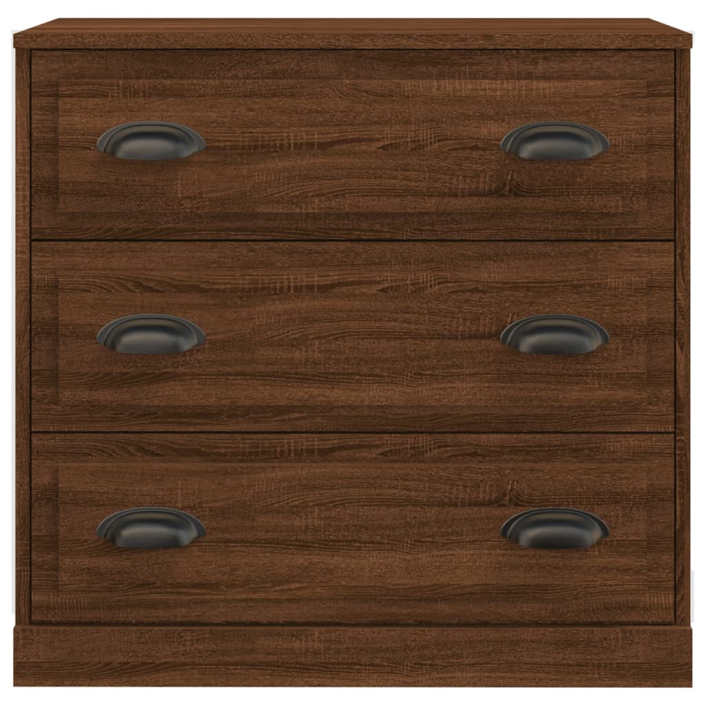 Credenza Rovere Marrone 70x35,5x67,5 cm in Legno Multistrato 816231