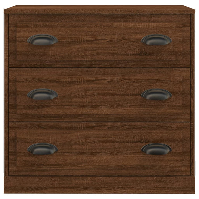 Credenza Rovere Marrone 70x35,5x67,5 cm in Legno Multistrato 816231