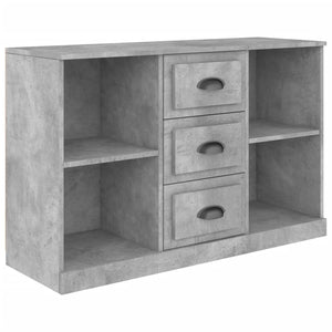 Credenza Grigio Cemento 104,5x35,5x67,5 cm in Legno Multistrato 816236