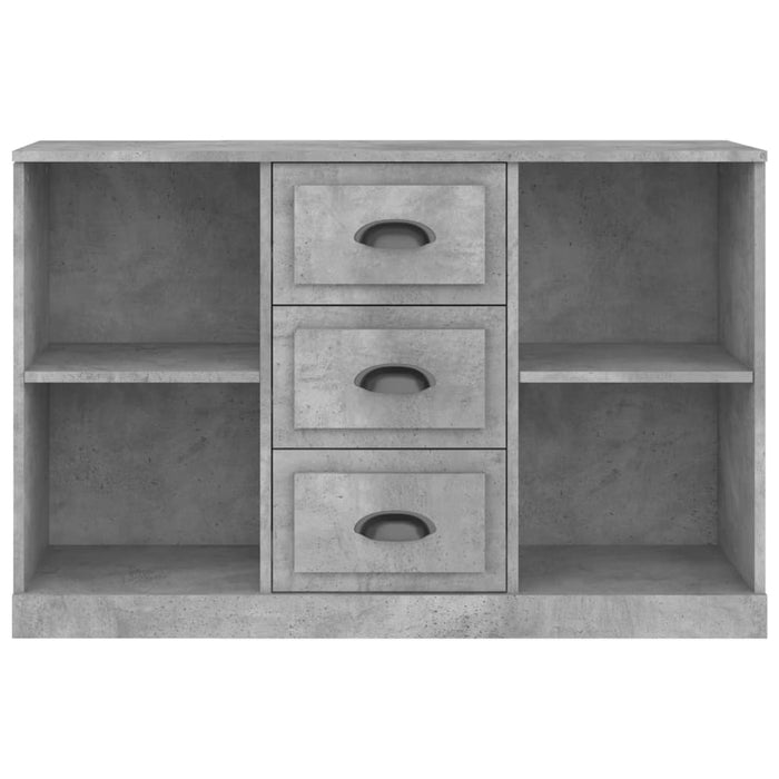Credenza Grigio Cemento 104,5x35,5x67,5 cm in Legno Multistrato 816236