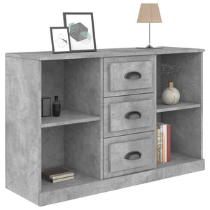 Credenza Grigio Cemento 104,5x35,5x67,5 cm in Legno Multistrato 816236