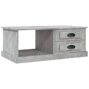 Tavolino Salotto Grigio Cemento 90x50x35 cm Legno Multistratocod mxl 81966