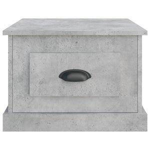 Tavolino da Salotto Grigio Cemento 50x50x35cm Legno Multistrato 816252