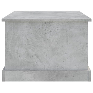 Tavolino da Salotto Grigio Cemento 50x50x35cm Legno Multistrato 816252