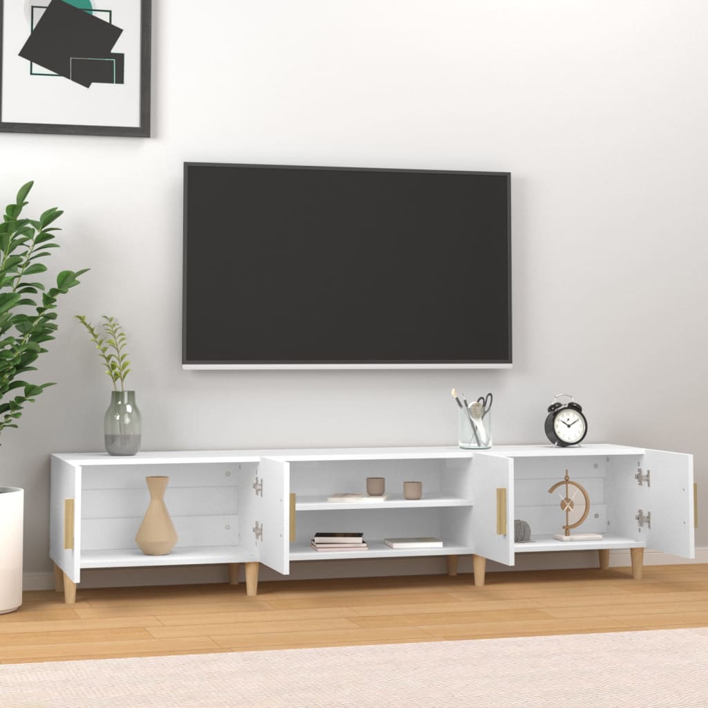 Mobile Porta TV Bianco 180x31,5x40 cm in Legno Multistratocod mxl 130289