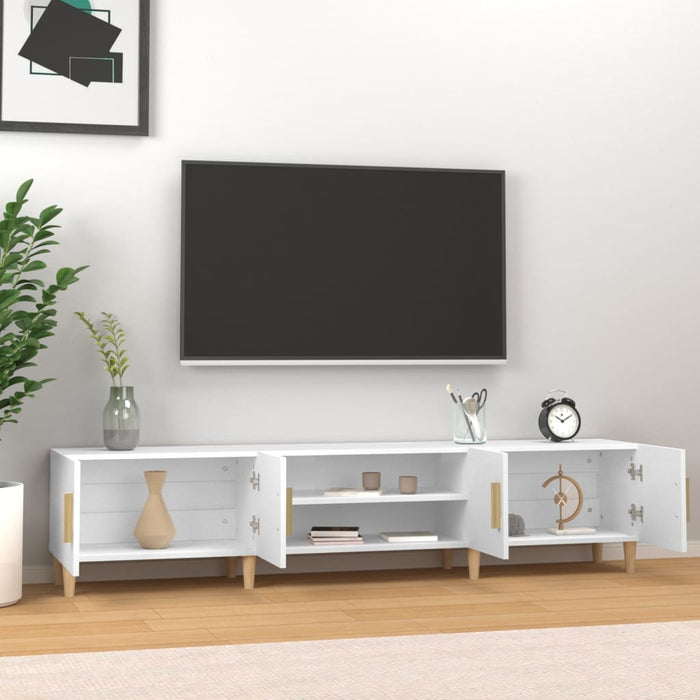Mobile Porta TV Bianco 180x31,5x40 cm in Legno Multistratocod mxl 130289