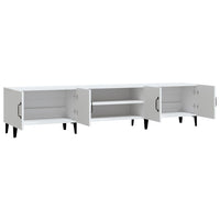 Mobile TV-Credenza TV-Console TV Bianco 180x31,5x40 cm in Legno Massello di Argilla 483043