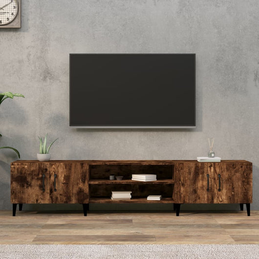 Mobile TV-Credenza per TV-Console TV Rovere Fumo 180x31,5x40 cm in Legno Multistrato