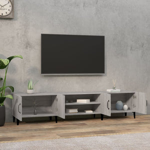 Mobile TV Grigio Sonoma 180x31,5x40 cm in Legno Multistrato 816270