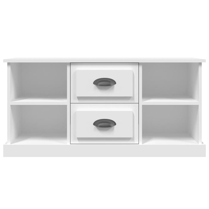 Mobile Porta TV Bianco 99,5x35,5x48 cm in Legno Multistrato 816272