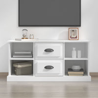 Mobile Porta TV Bianco 99,5x35,5x48 cm in Legno Multistrato 816272