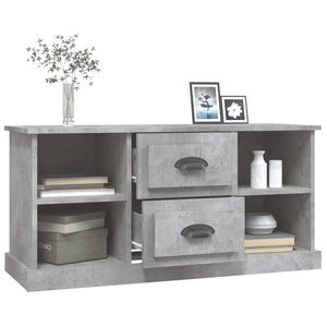 Mobile Porta TV Grigio Cemento 99,5x35,5x48cm Legno Multistrato 816276