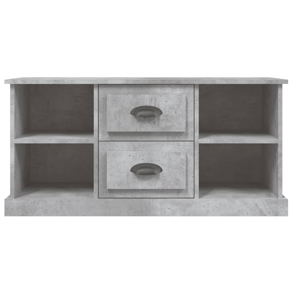 Mobile Porta TV Grigio Cemento 99,5x35,5x48cm Legno Multistrato 816276