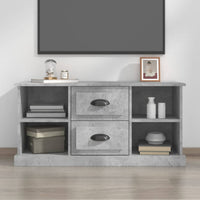 Mobile Porta TV Grigio Cemento 99,5x35,5x48cm Legno Multistrato 816276