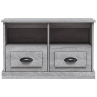 Mobile Porta TV Grigio Sonoma 80x35x50 cm in Legno Multistrato 816286