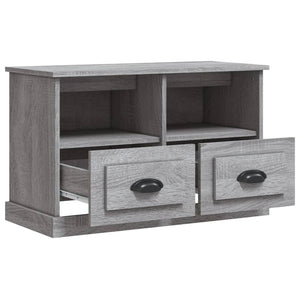 Mobile Porta TV Grigio Sonoma 80x35x50 cm in Legno Multistrato 816286