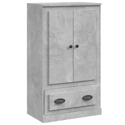 Credenza-Buffet-Armadio da cucina Grigio Cemento 60x35,5x103,5 cm in Legno Multistrato 835853