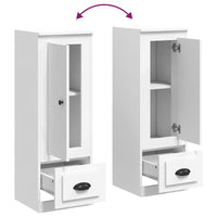 Credenza Bianca 36x35,5x103,5 cm in Legno Multistrato 816304