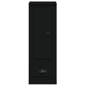 Credenza-Buffet-Armadio da cucina Nera 36x35,5x103,5 cm in Legno Multistrato 337574