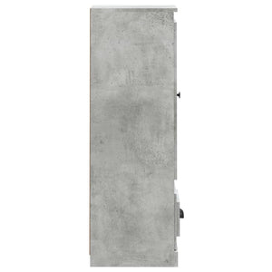 Credenza Grigio Cemento 36x35,5x103,5 cm in Legno Multistrato 816308