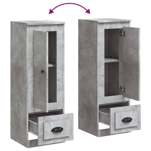 Credenza Grigio Cemento 36x35,5x103,5 cm in Legno Multistrato 816308