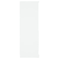 Credenza Bianca 60x35,5x103,5 cm in Legno Multistrato