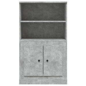 Credenza Grigio Cemento 60x35,5x103,5 cm in Legno Multistrato 816316