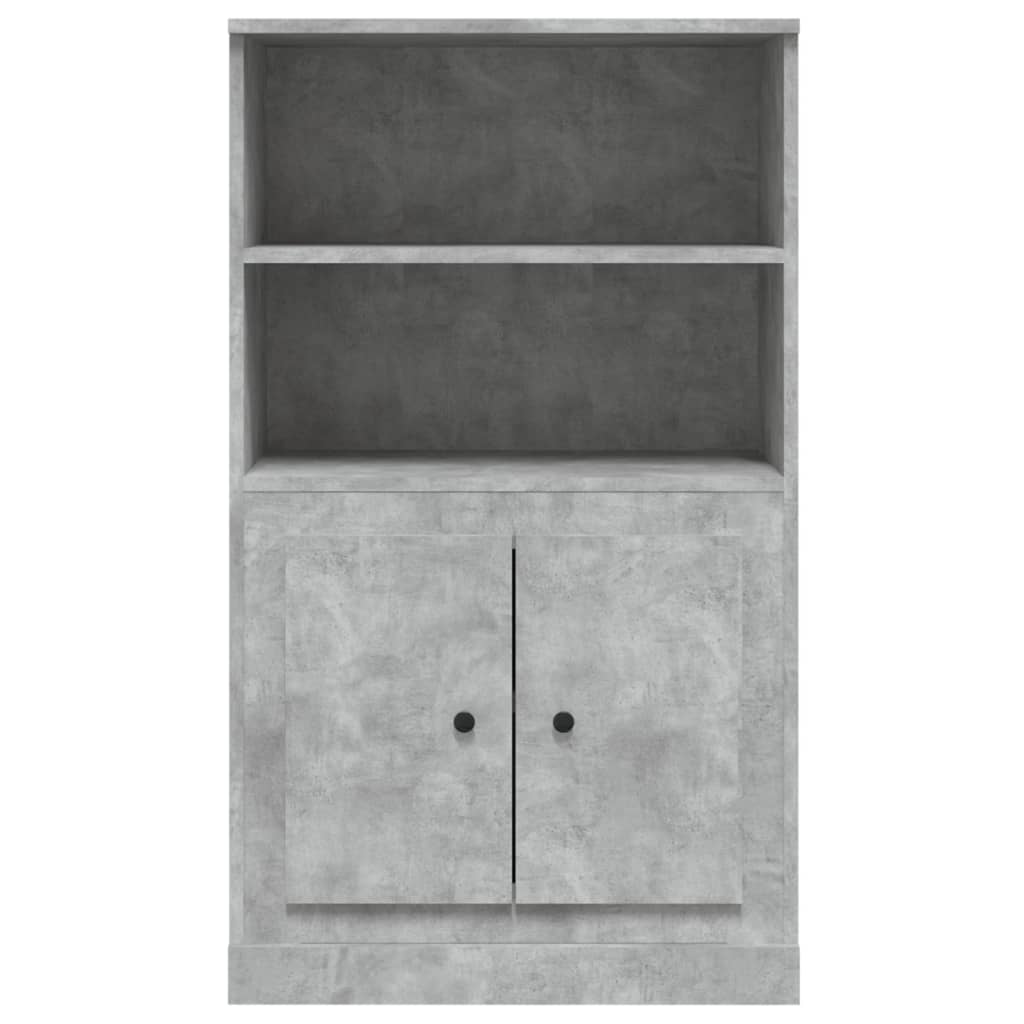 Credenza Grigio Cemento 60x35,5x103,5 cm in Legno Multistrato 816316