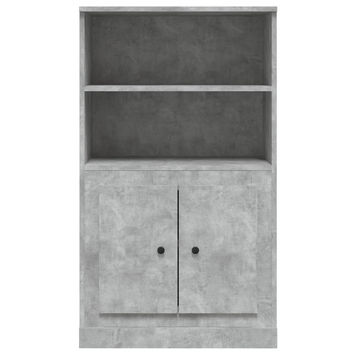 Credenza Grigio Cemento 60x35,5x103,5 cm in Legno Multistrato 816316