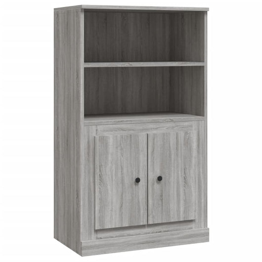 Credenza-Buffet-Armadio da cucina Grigio Sonoma 60x35,5x103,5 cm in Legno Multistrato 328469