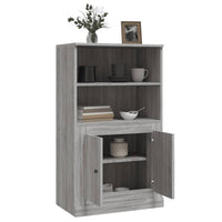 Credenza-Buffet-Armadio da cucina Grigio Sonoma 60x35,5x103,5 cm in Legno Multistrato 328469