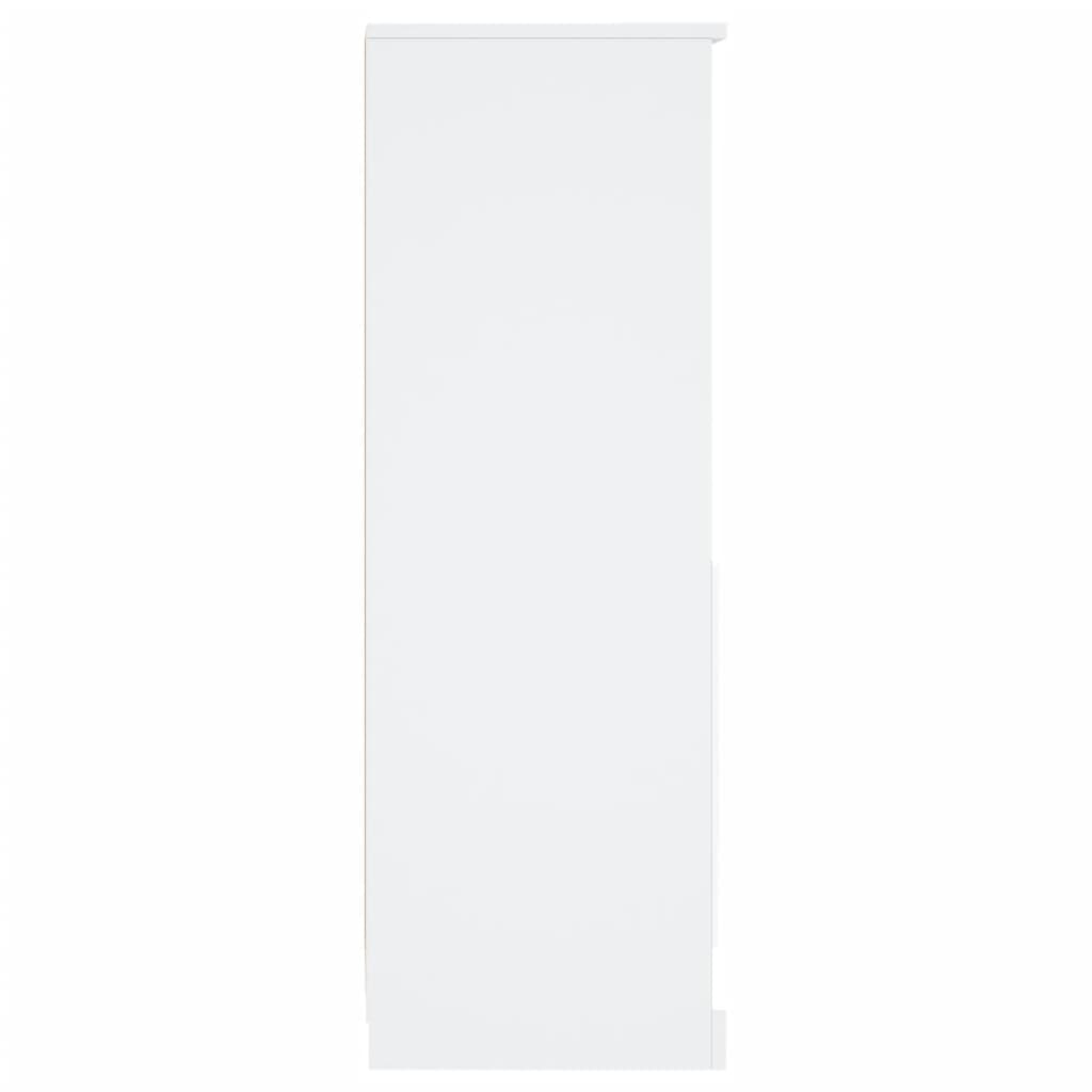 Credenza Bianca 36x35,5x103,5 cm in Legno Multistrato 816320
