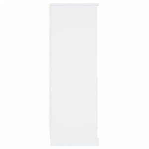 Credenza Bianca 36x35,5x103,5 cm in Legno Multistrato 816320