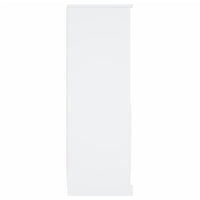 Credenza buffet cassettiera mobile contenitore organizer cucina soggiorno soggiorno alto 36 x 35,5 x 103,5 cm derivati ​​del legno bianco 02_0032437