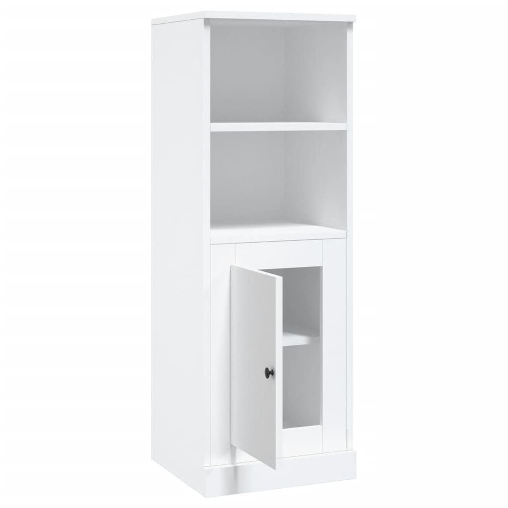 Credenza buffet cassettiera mobile contenitore organizer cucina soggiorno soggiorno alto 36 x 35,5 x 103,5 cm derivati ​​del legno bianco 02_0032437