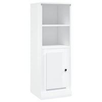 Credenza Bianco Lucido 36x35,5x103,5 cm in Legno Multistrato 816322
