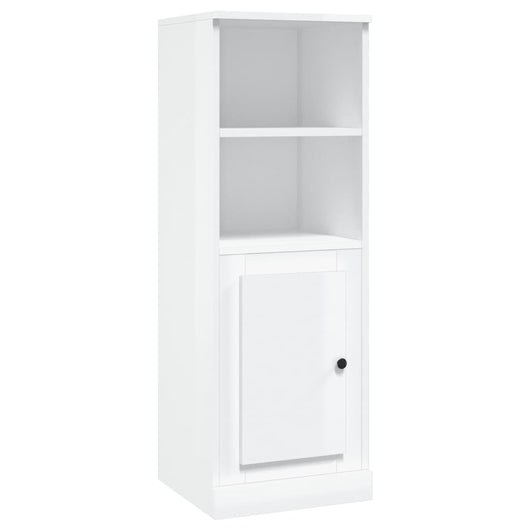 Credenza Bianco Lucido 36x35,5x103,5 cm in Legno Multistrato 816322