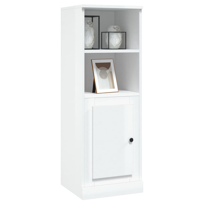 Credenza Bianco Lucido 36x35,5x103,5 cm in Legno Multistrato 816322