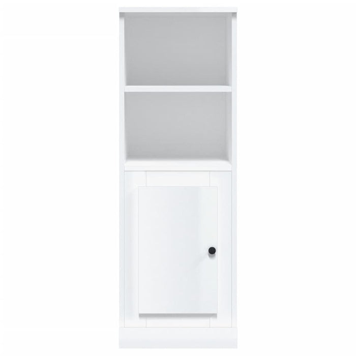 Credenza Bianco Lucido 36x35,5x103,5 cm in Legno Multistrato 816322